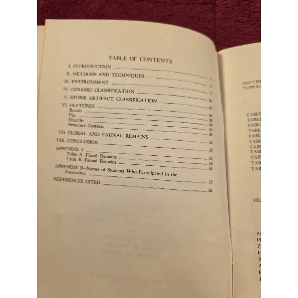 1974 Archaeological Excavation Fry Number One Site Jefferson County Illinois...
